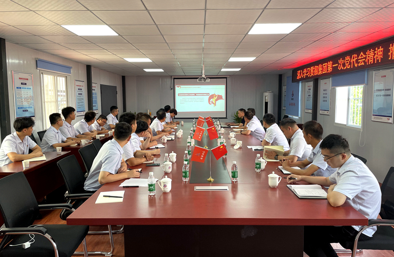 公司黨委副書記、總經(jīng)理張俊到鳳毛快速通道01標(biāo)講授專題黨課2